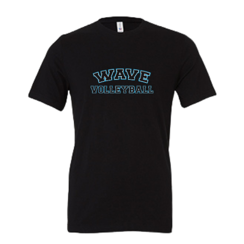 Black W/ White/Blue Double Outline T-Shirt