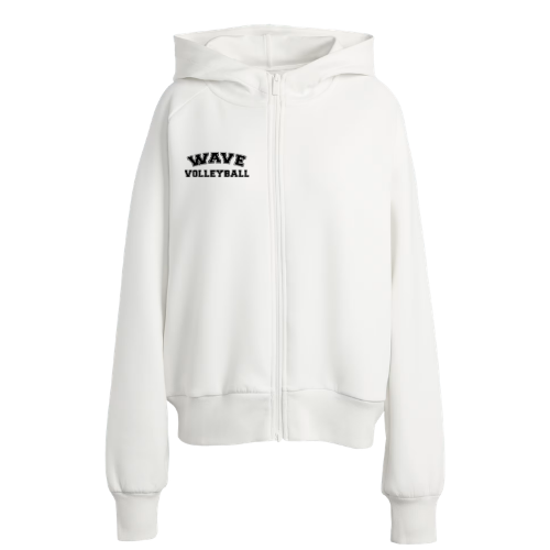 Adidas Women's SOFT LUX FULL-ZIP HOODIE - Off White