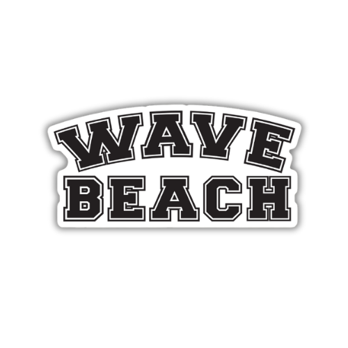 WAVE Beach Sticker (4 Inch)
