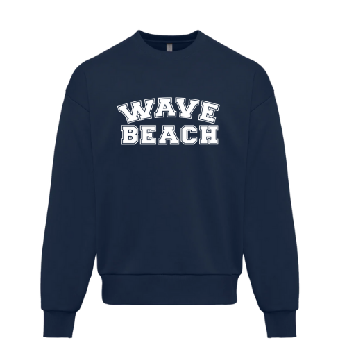 Navy Beach Crewneck Sweatshirt