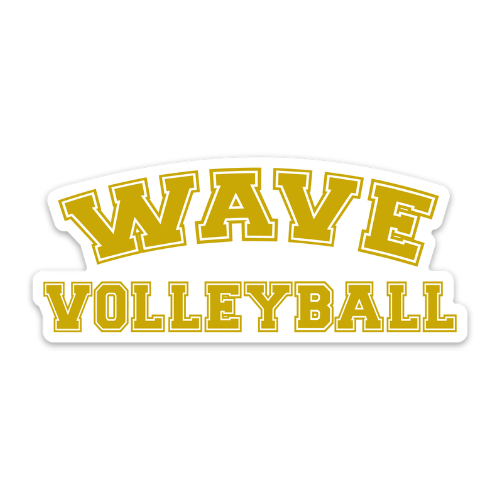 WAVE Volleyball Sticker (4 Inch)