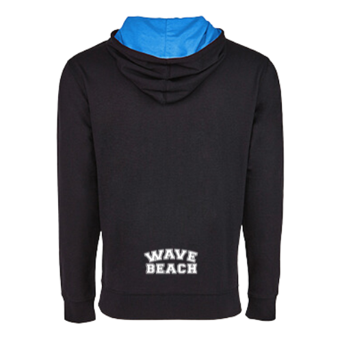 WAVE Beach Lightweight Hoodie - Black