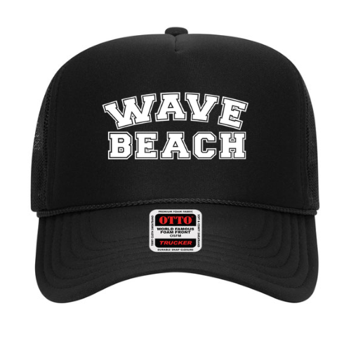 Black Beach Trucker Hat