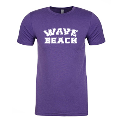 Purple W/ White Beach T-Shirt