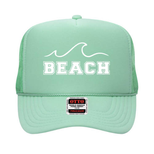 Seafoam Green Beach Trucker Hat