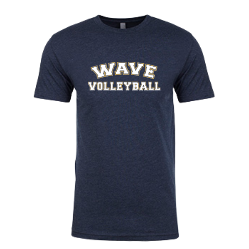 Navy W/ White & Gold Outline T-Shirt
