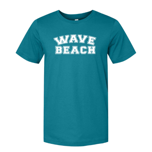 Dark Teal W/ White Beach T-Shirt