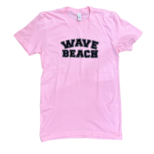 Pink W/ Black Beach T-Shirt