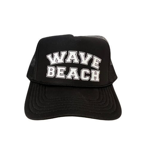Black Beach Trucker Hat