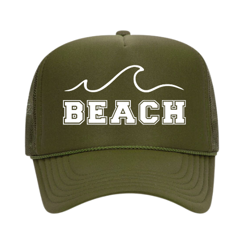 Olive Beach Trucker Hat