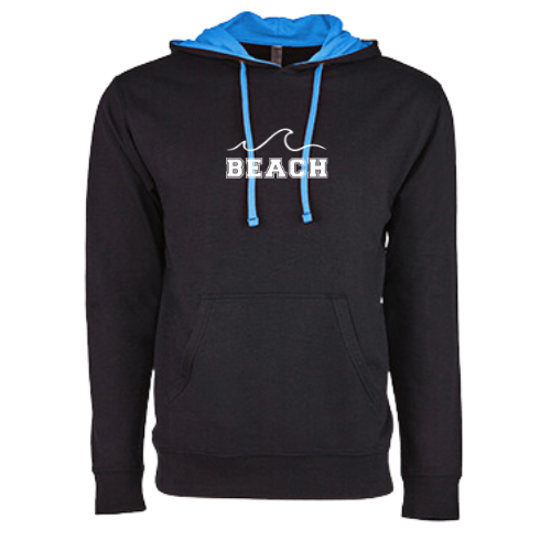 WAVE Beach Lightweight Hoodie - Black