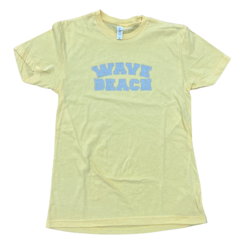 Pastel Yellow W/ Silver Beach T-Shirt