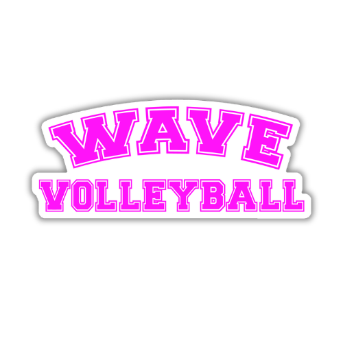 WAVE Volleyball Sticker (4 Inch)