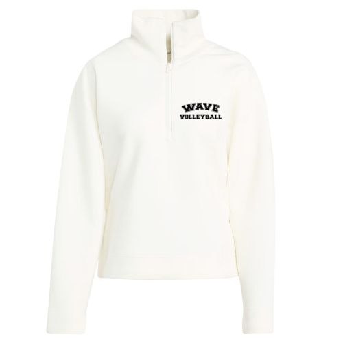Adidas Women's Soft Lux Quarter-Zip - Off White