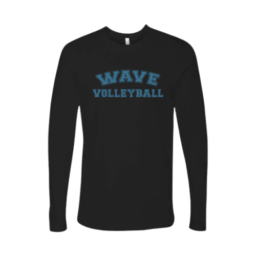 Black W/ Blue Long Sleeve T-Shirt