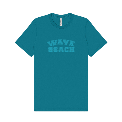 Teal W/ Blue Beach T-Shirt
