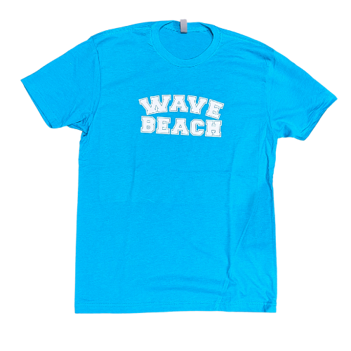 Turquoise W/ White Beach T-Shirt