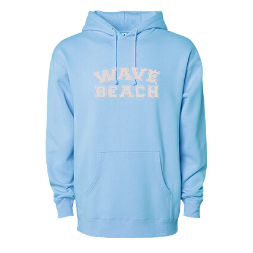 WAVE Beach - Blue Aqua W/ Silver Hoodie