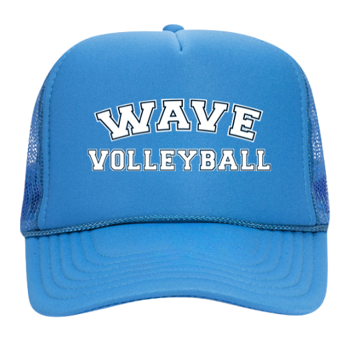 Blue W/ White Indoor Trucker Hat