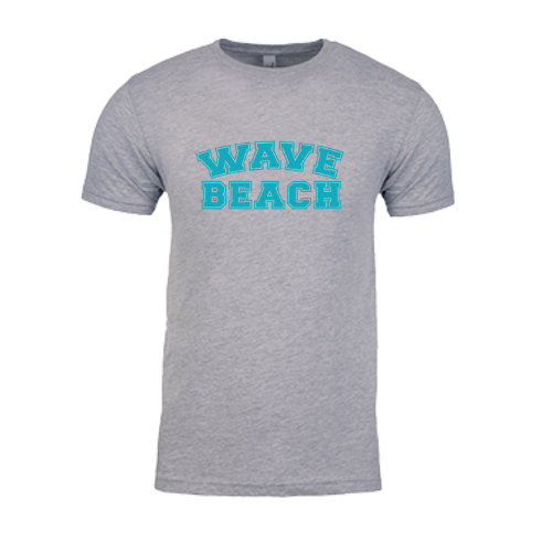Heather Grey W/ Teal Beach T-Shirt