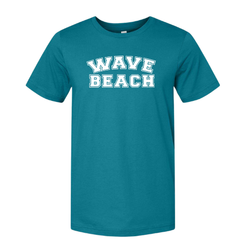 Dark Teal W/ White Beach T-Shirt