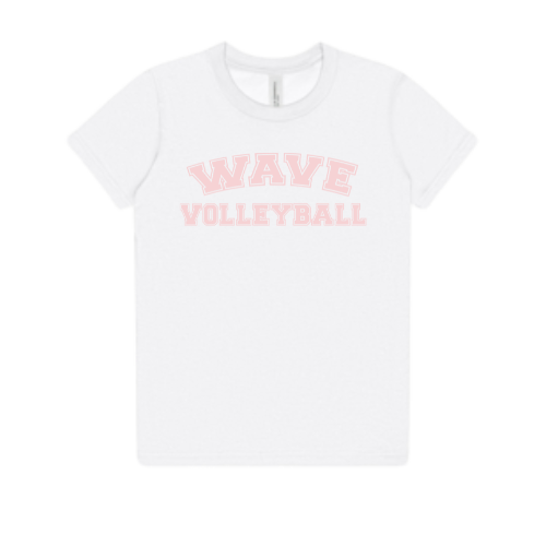 White W/ Pink Glitter Youth T-Shirt